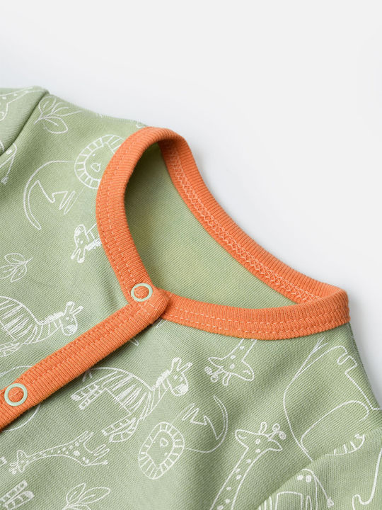 Biorganic Baby Bodysuit Long-Sleeved Green