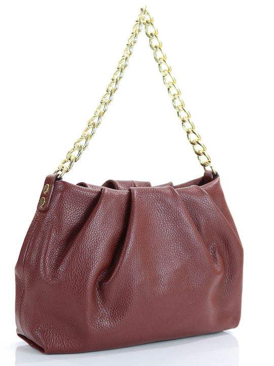 Passaggio Leather Women's Leather Shoulder Bag Burgundy