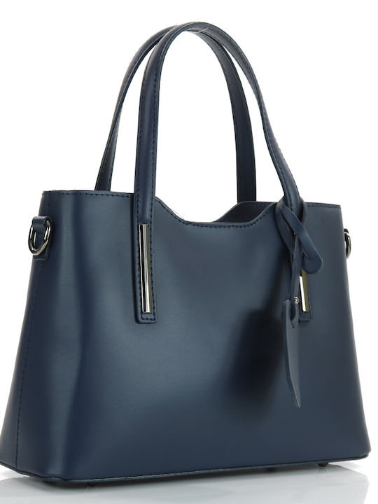 Passaggio Leather Women's Leather Tote Handbag Blue