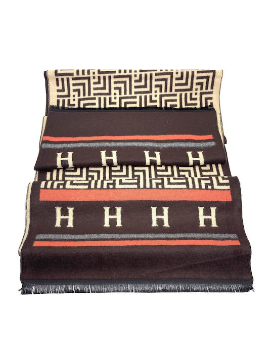 Men's Cashmere Scarf Brown