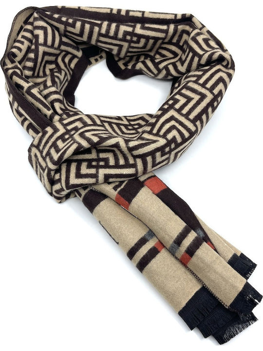 Men's Cashmere Scarf Brown