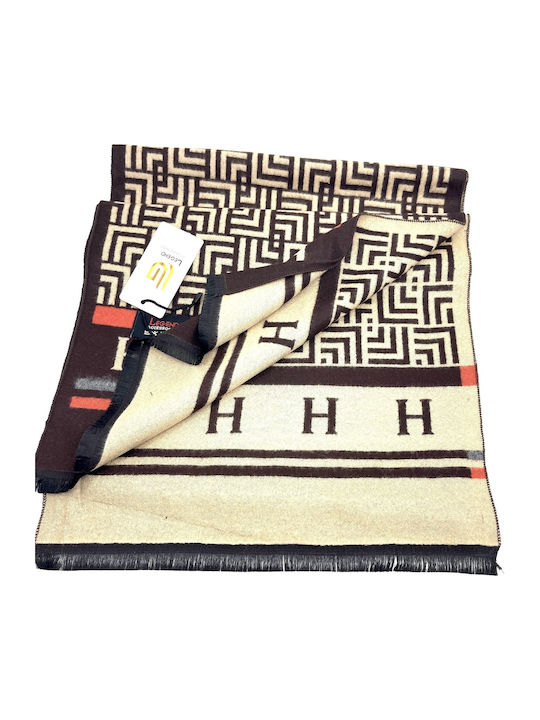 Men's Cashmere Scarf Brown
