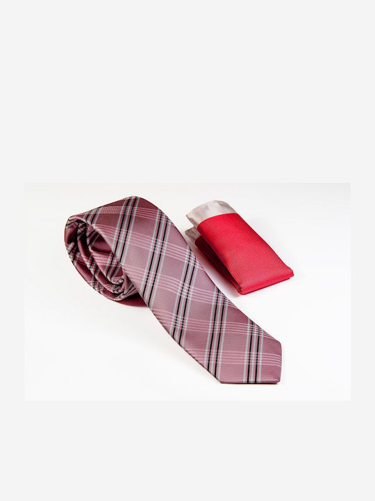 Raniami Cravată pentru Bărbați Monocromie în Culorea Roz