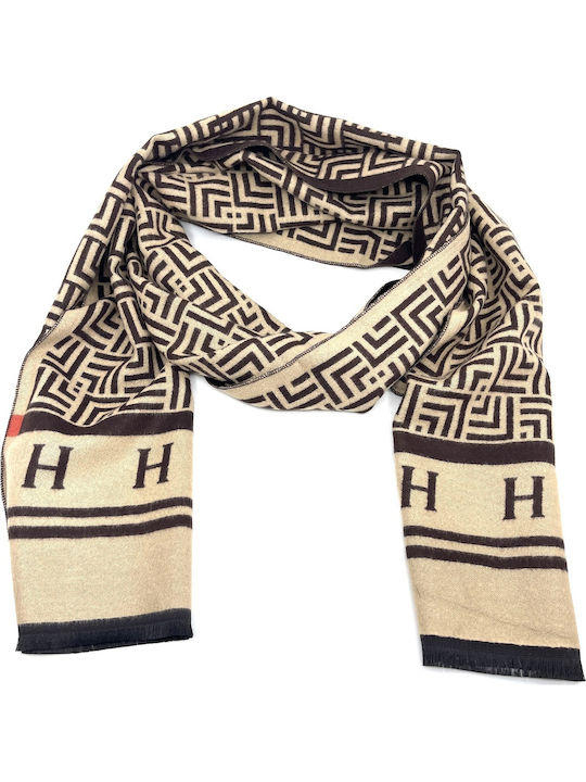 Men's Cashmere Scarf Brown