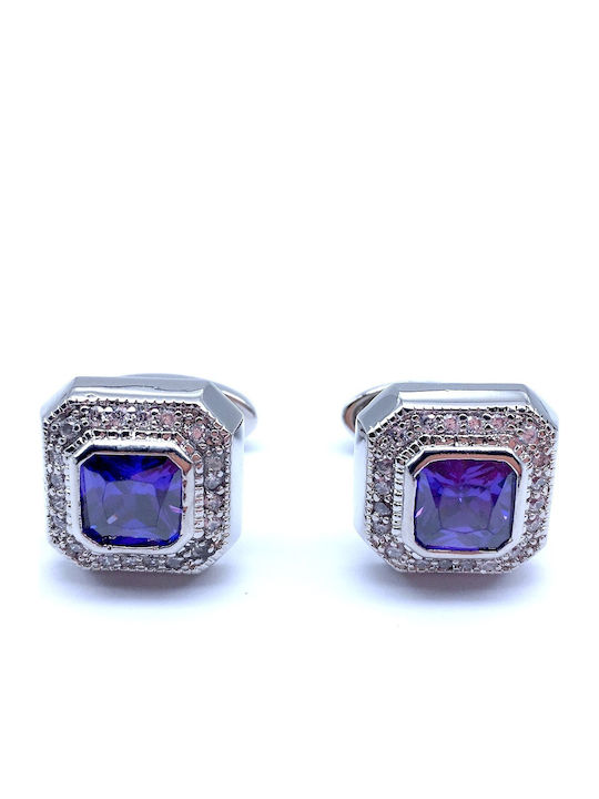 Legend Accessories Cufflinks of Silver Blue