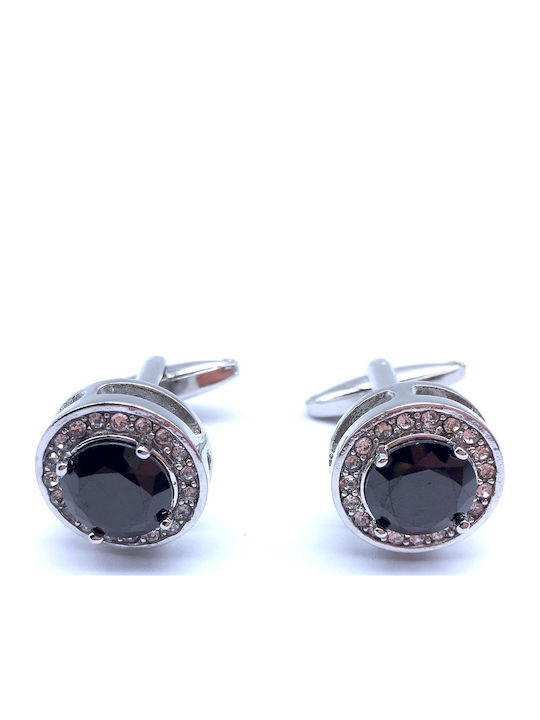 Legend Accessories Butoni din Argint de culoare Negru