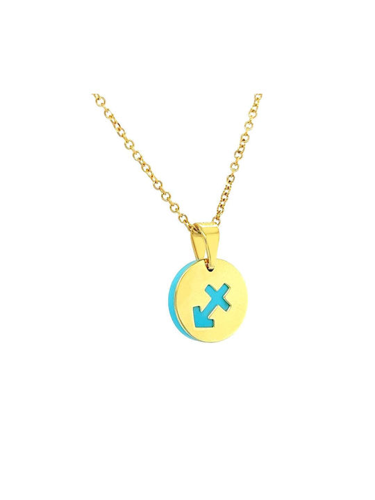 Xryseio Necklace Zodiac Sign from Gold 14K