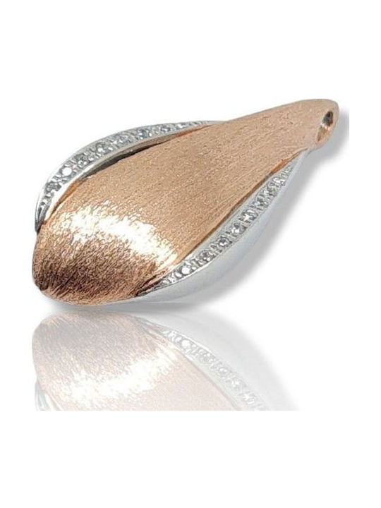 Mentzos Charm aus Vergoldet Silber mit Zirkon