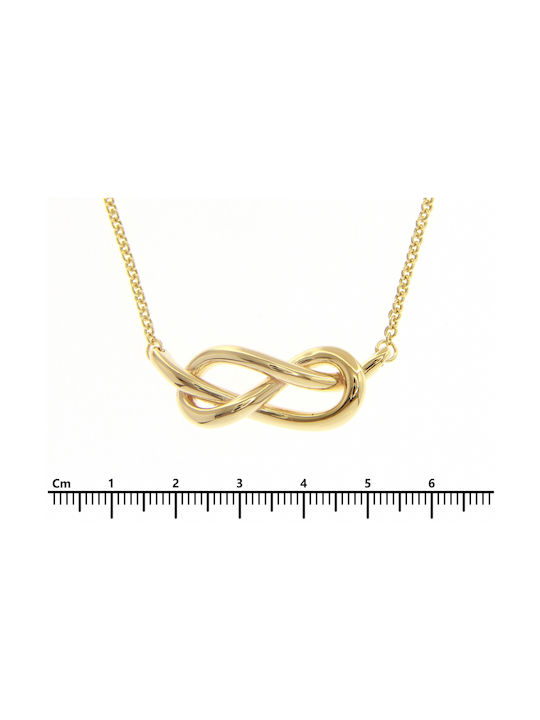 Mentzos Halskette Unendlichkeit aus Gold 14K