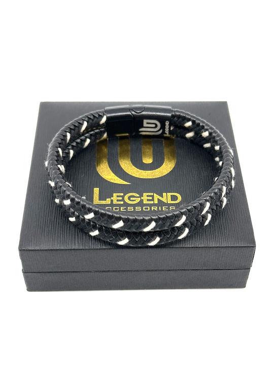 Legend Accessories Βραχιόλι από Δέρμα 21cm