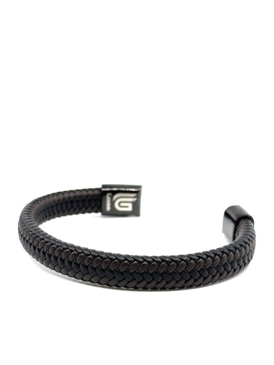 Legend Accessories Men's Leather Bracelet 21cm