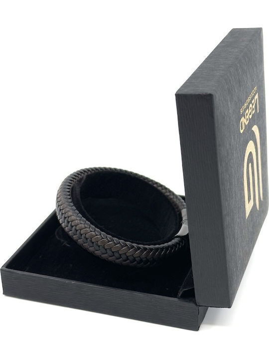 Legend Accessories Men's Leather Bracelet 21cm