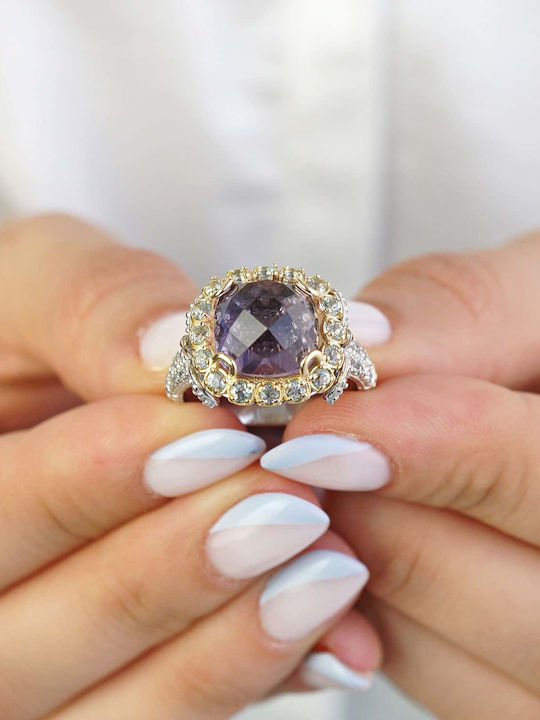 Dimitrios Exclusive Ring with Stones made of Gold 18K
