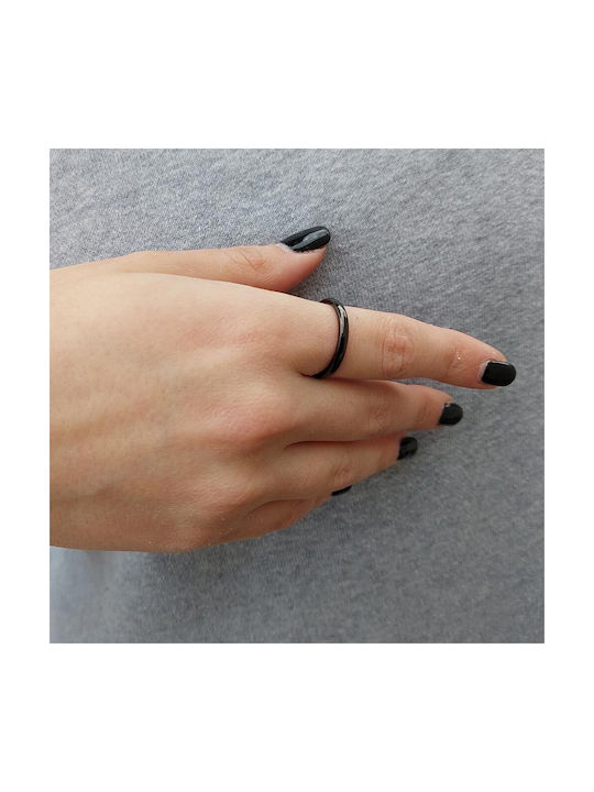 Piercing.gr Damen Ring aus Stahl Vergoldeter