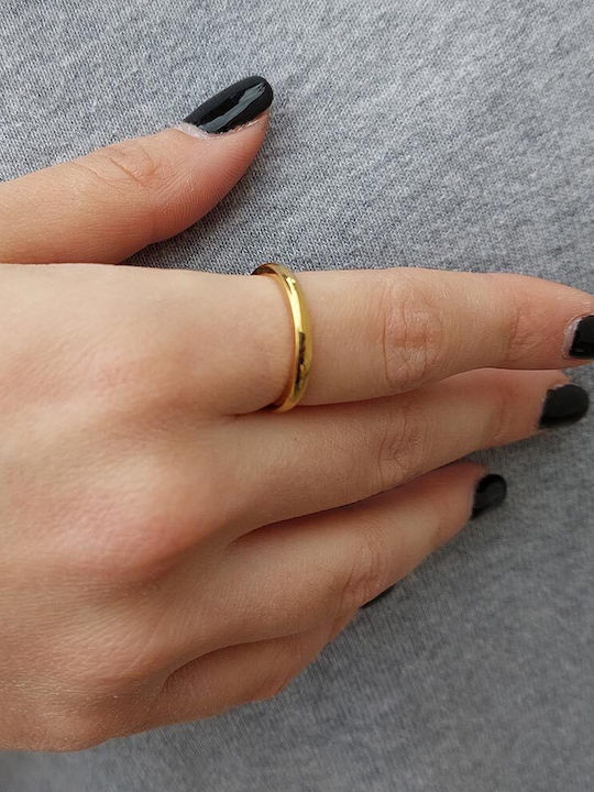 Piercing.gr Γυναικείο Δαχτυλίδι Βεράκι από Ατσάλι Επιχρυσωμένο Piercing.gr Γυναικείο Δαχτυλίδι Βεράκι από Ατσάλι Επιχρυσωμένο
