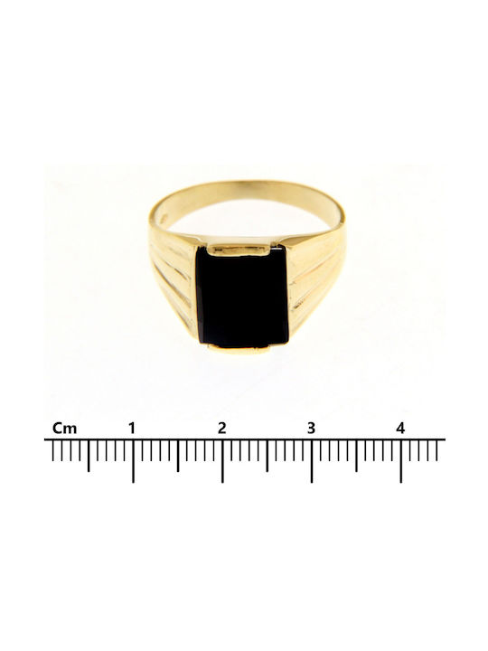 Mentzos Damen Ring mit Steinen aus Gold 9K