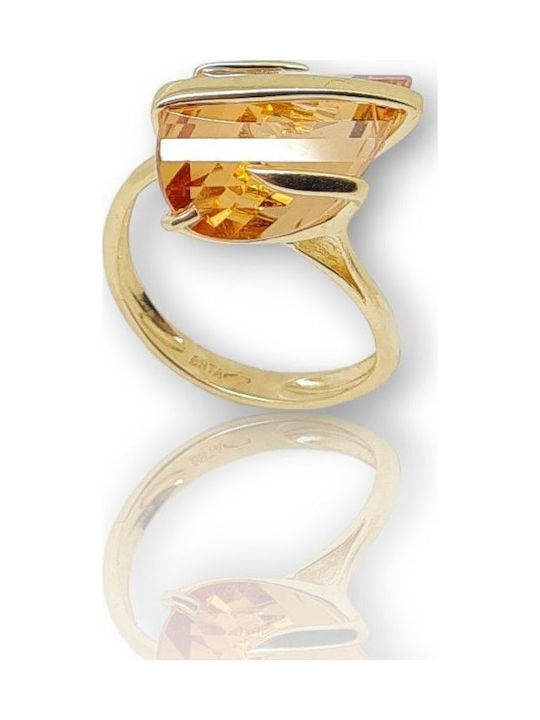Mentzos Дамски Пръстен от Злато 14K