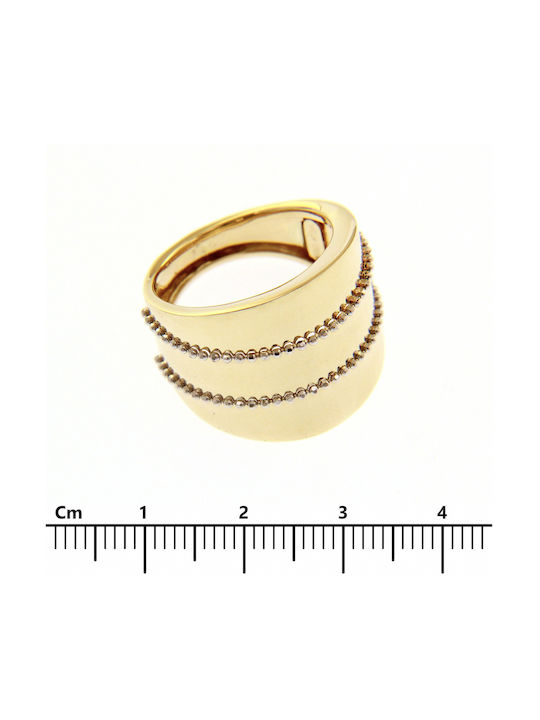 Mentzos Damen Ring aus Weißgold 14K