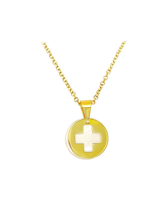 Xryseio Women's Gold Cross 14K