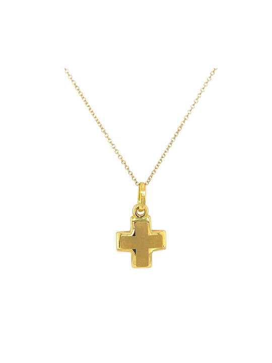 Xryseio Damen Gold Kreuz 18K