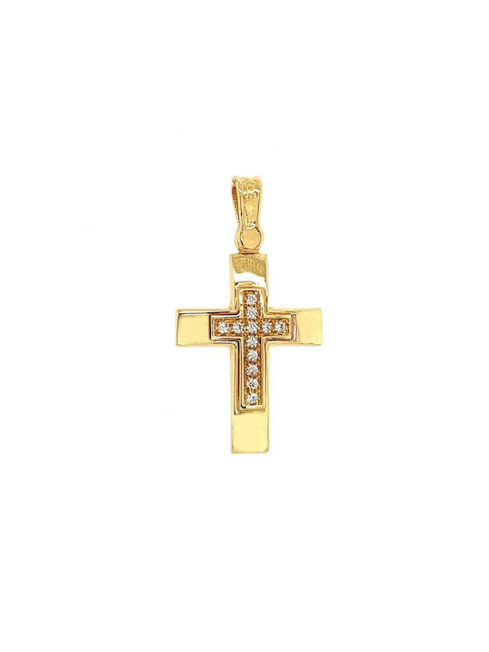 Xryseio Women's Gold Cross 14K