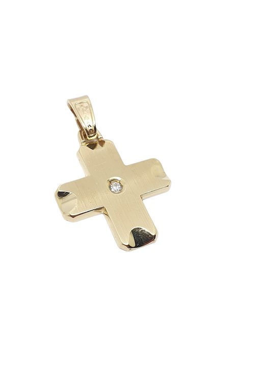 Mentzos Gold Kreuz 14K