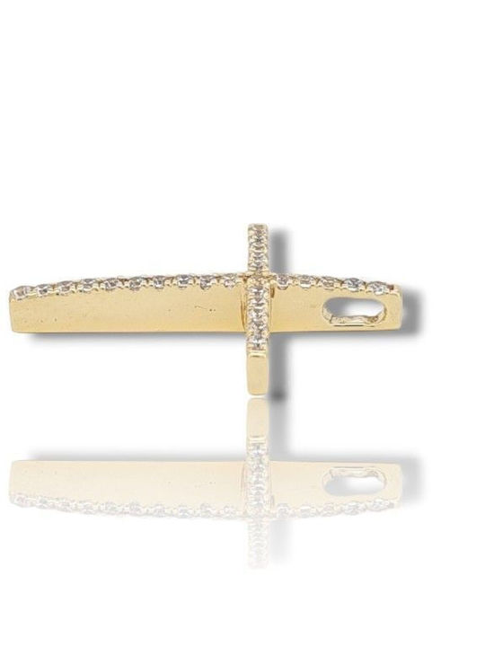 Mentzos Weißgold Kreuz 14K