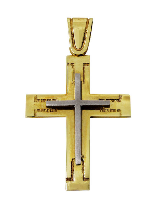 Roloi Kaliamanis Men's Gold Cross 14K Double Sided