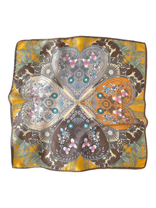 Intimonna Women's Silk Scarf Yellow