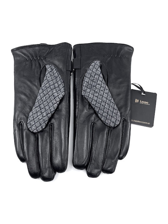Men's Leather Touch Gloves Black