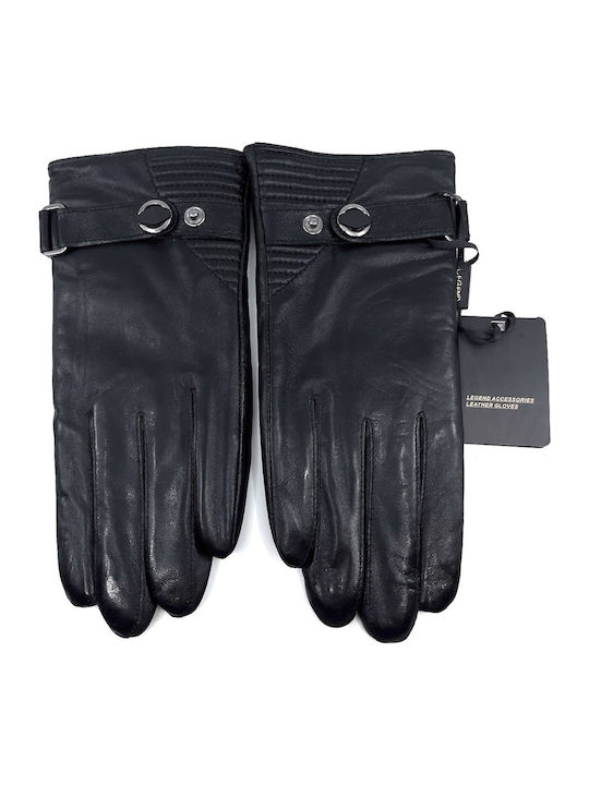 Men's Leather Touch Gloves Black