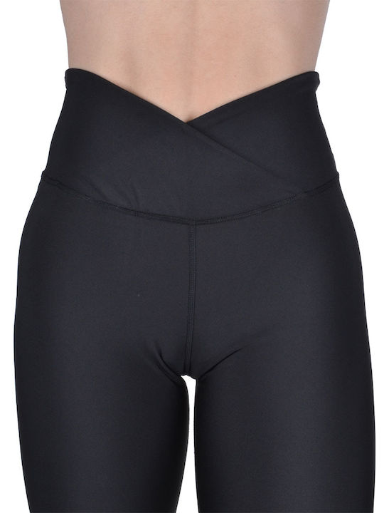 Training Damen Fahrrad Leggings Formendefinition Push-up Schwarz
