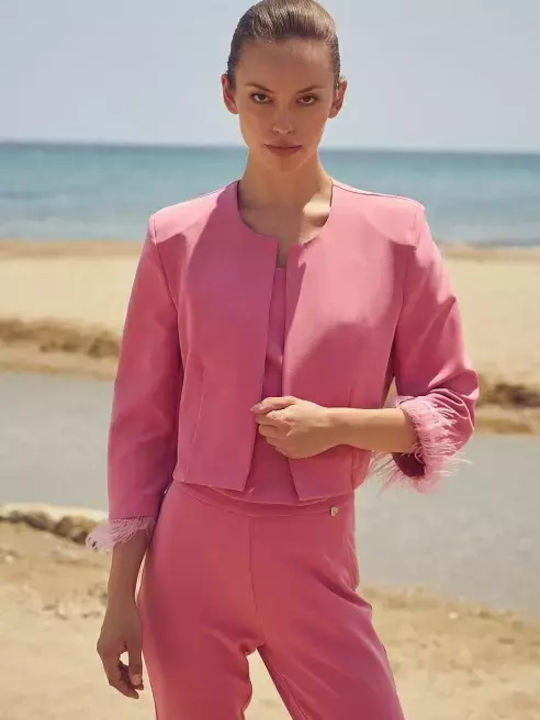 Desiree Kurz Damen Blazer Rosa