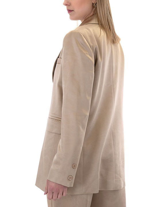 Twenty 29 Long Women's Blazer Gold
