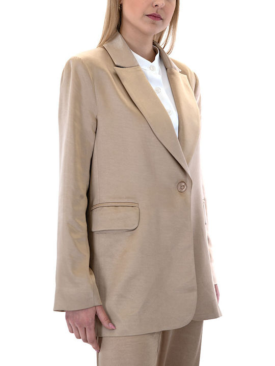 Twenty 29 Long Women's Blazer Gold