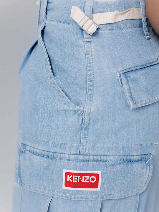 Denim Hoch tailliert Mini Rock Blau