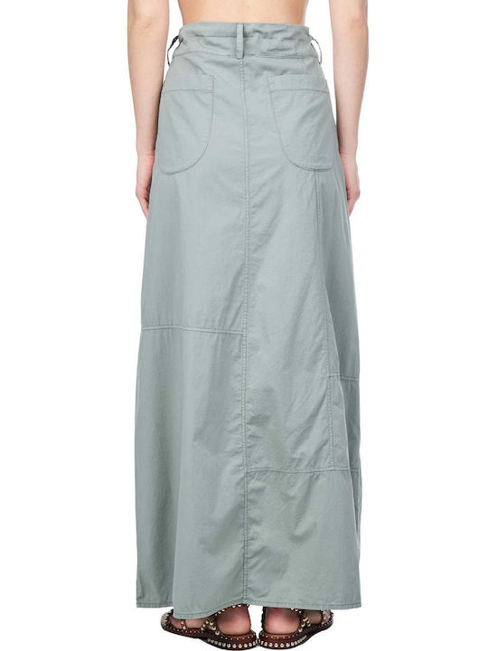 Crossley High Waist Maxi Skirt in Green color