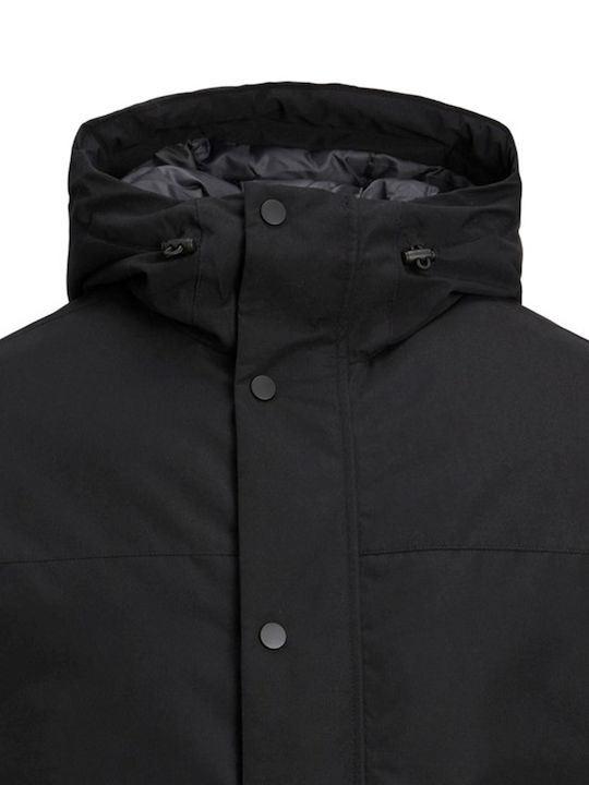 Jack & Jones Herren Winter Jacke Bomber Schwarz