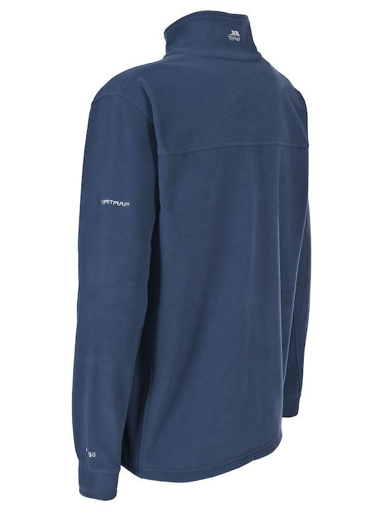 Trespass Bernal Men's Fleece Cardigan with Zipper Navy Blue