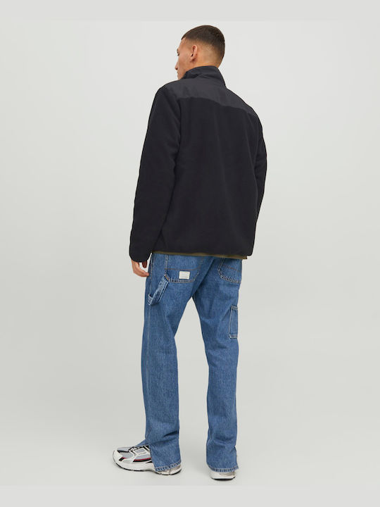 Jack & Jones Jachetă Fleece pentru Bărbați Neagră