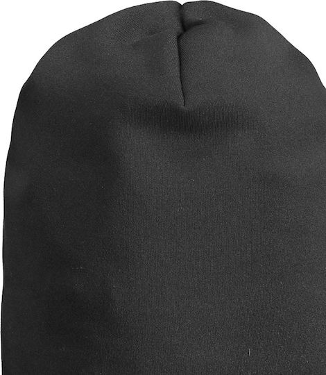 Beanie Unisex Fleece Σκούφος Πλεκτός σε Μαύρο χρώμα