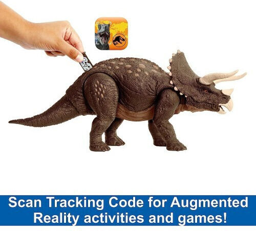 Action Figure Triceratops Jurassic World Dinosaur for 4+ years old Years 18cm.