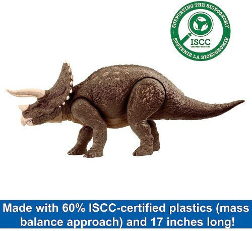 Action Figure Triceratops Jurassic World Dinosaur for 4+ years old Years 18cm.