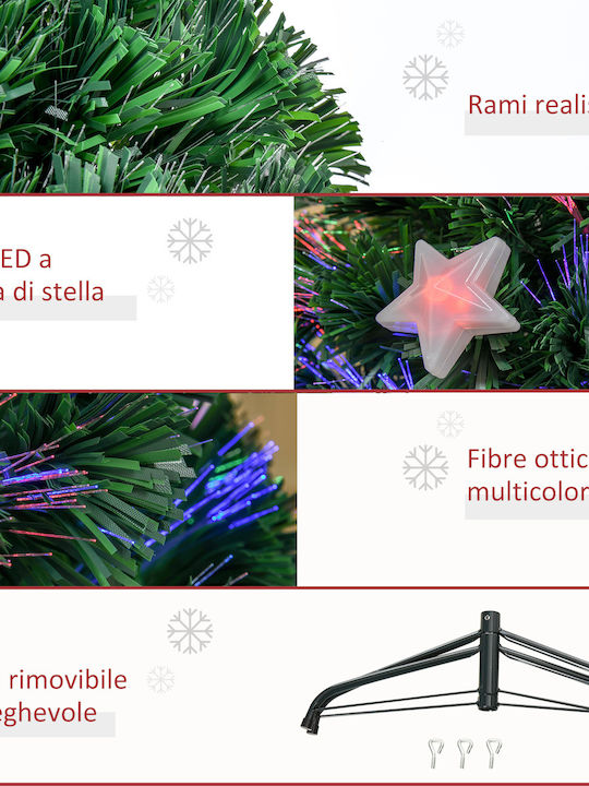 Christmas Tree 120cm with 130 Branches and with Fiber Optic Lighting