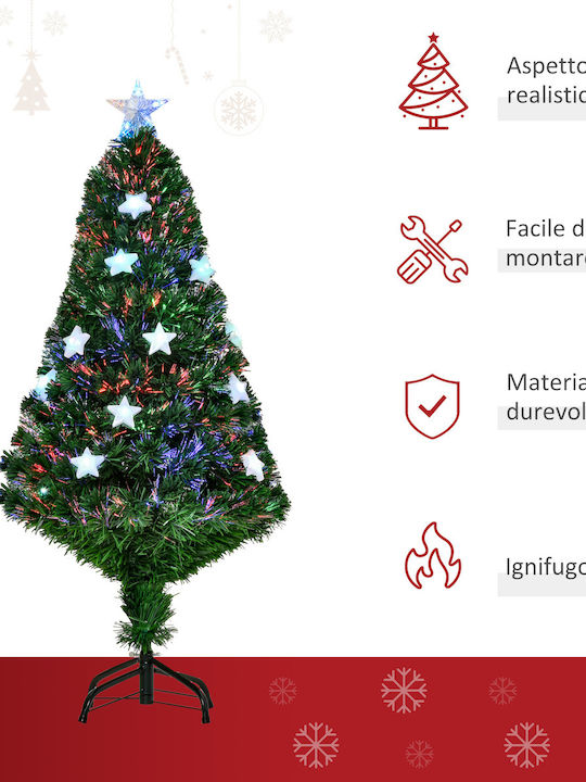 Christmas Tree 120cm with 130 Branches and with Fiber Optic Lighting