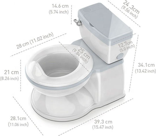 Baby Wise Potty Bowl with Sounds Gray up to 23kg