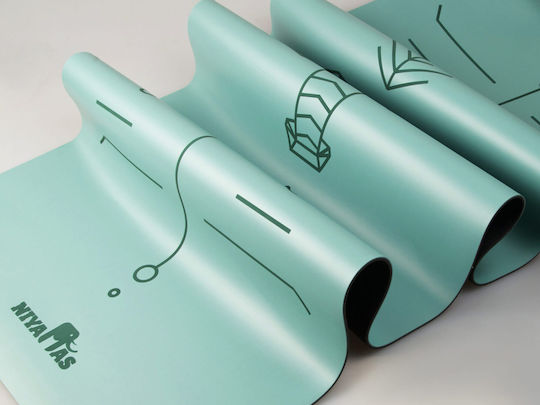 Niyamas Exercise Mat Green with Carry Strap (183x68x0.5cm)