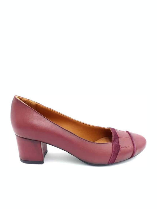 Aerostep Leather Burgundy Heels