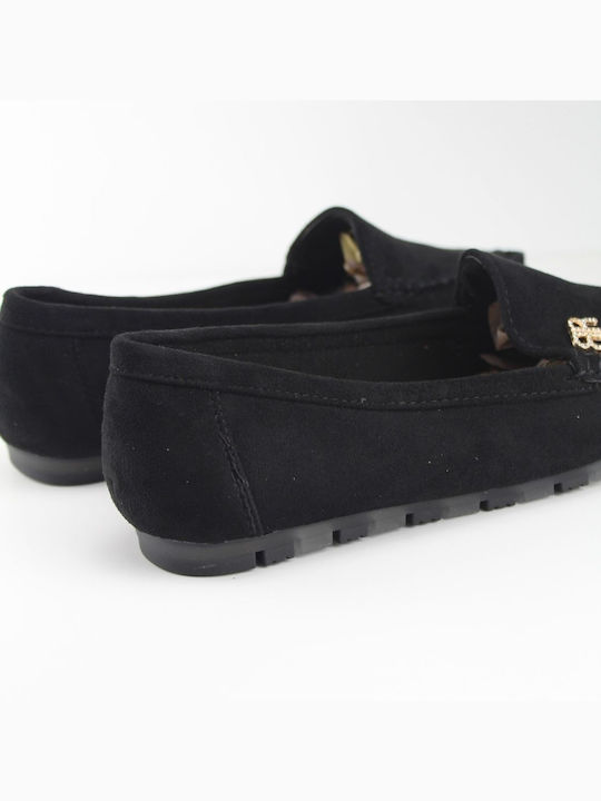 Plato Women's Moccasins in Black Color