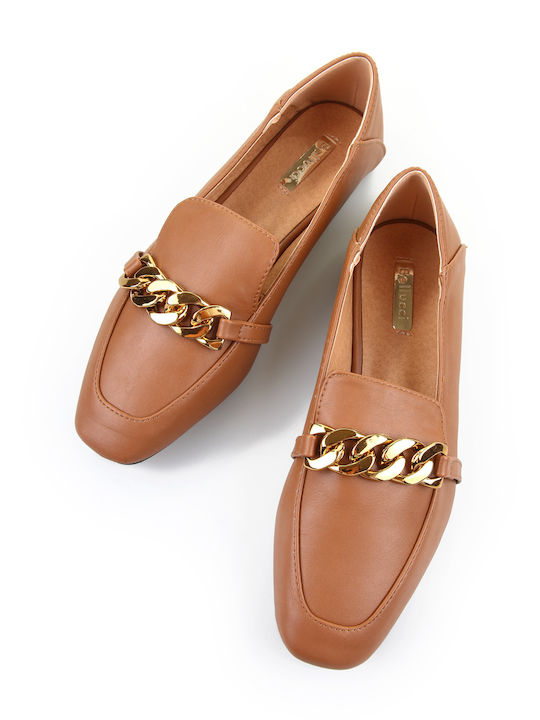Women's Moccasins in Tabac Brown Color